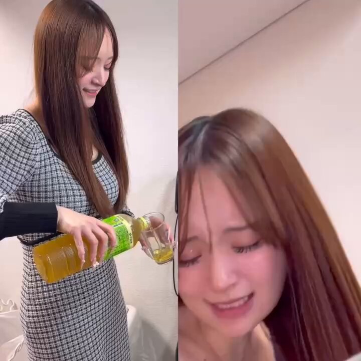 港区美女にお茶入れた5分後にこれ