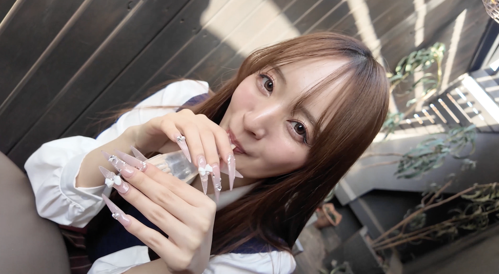 【完全顔出し】ハーフ美女(森香澄似)コンカフェ嬢と制服デート